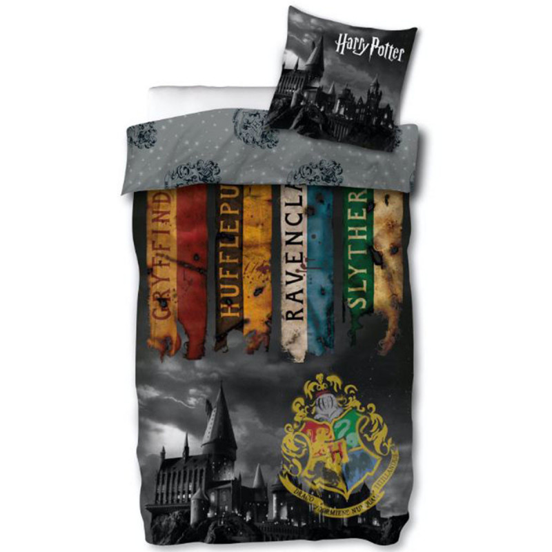 Parure de couette 140 x 200 "Harry Potter" Microfibre / 100% Polyester