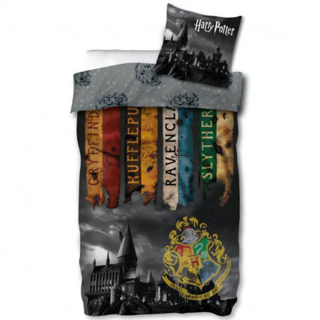 Parure de couette 140 x 200 "Harry Potter" Microfibre / 100% Polyester