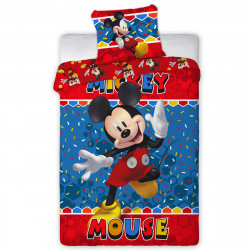 Parure de couette 140 x 200 "Mickey Mouse 2" Microfibre / 100% Polyester