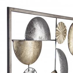 Déco murale "Gold & Silver" métal 50 x 50 cm Atmosphera