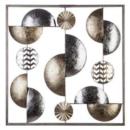 Déco murale "Gold & Silver" métal 50 x 50 cm Atmosphera