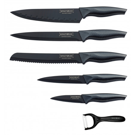 Ensemble couteaux 5 pièces + économe  céramique Royalty Line