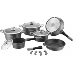 Batterie de Cuisine 14 pièces avec revêtement céramique de Première Qualité Royalty Line