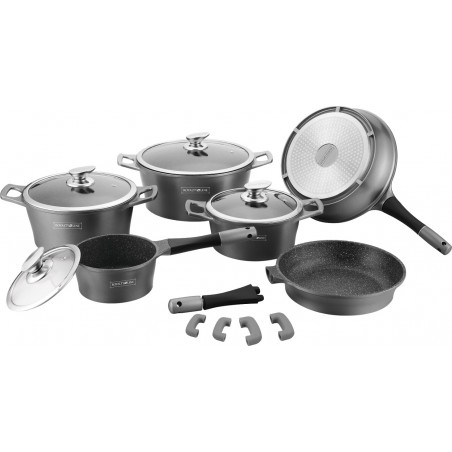 Batterie de Cuisine 14 pièces avec revêtement céramique de Première Qualité Royalty Line