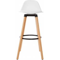 Tabouret bar déco Maxon gris Atmosphera