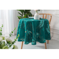 Nappe antitache imprimée "Vahina" ronde 160 cm