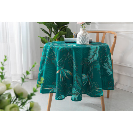 Nappe antitache imprimée "Vahina" ronde 160 cm