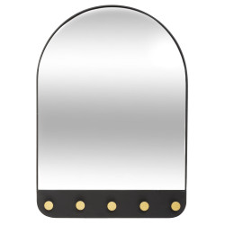 Miroir 5 patères, métal 51 x 71 cm Atmosphera