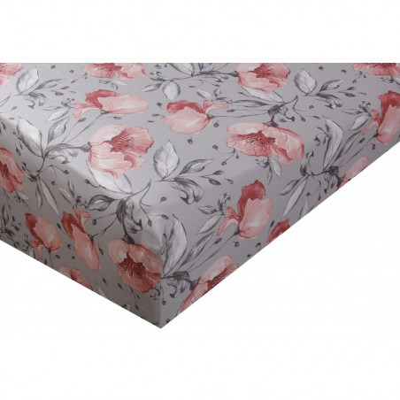 Drap housse 100% "Satin de coton Peigné" / 80 fils /cm²