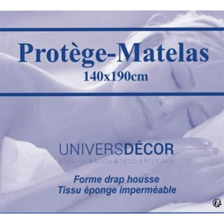 Lot de 2 Protèges matelas imperméable, absorbant et anti-acariens 140 x 190 cm
