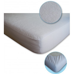 Lot de 2 Protèges matelas imperméable, absorbant et anti-acariens 140 x 190 cm