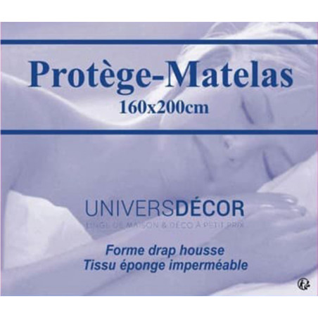 Lot de 2 Protèges matelas imperméable, absorbant et anti-acariens 160 x 200 cm