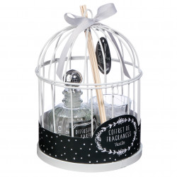 Coffret cage avec diffuseur et bougie Vanille Atmosphera