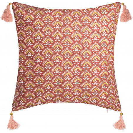 Housse de coussin "Hindou or" 40 x 40 cm Atmosphera
