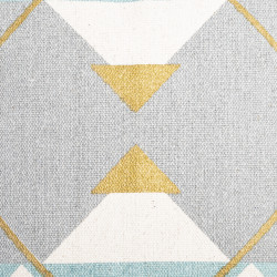 Housse de coussin "Géométrique or" 40 x 40 cm Atmosphera