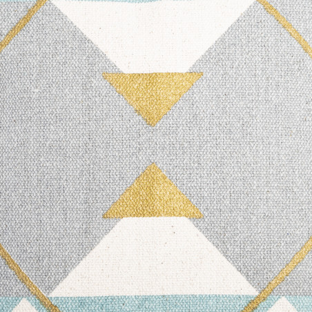 Housse de coussin "Géométrique or" 40 x 40 cm Atmosphera