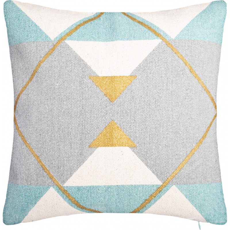 Housse de coussin "Géométrique or" 40 x 40 cm Atmosphera