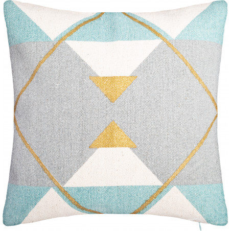 Housse de coussin "Géométrique or" 40 x 40 cm Atmosphera