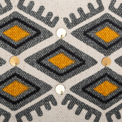 Housse de coussin "Aztèque Pampilles" 40 x 40 cm Atmosphera