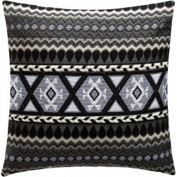 Housse de coussin "jacquard et cordelette" 40 x 40 cm Atmosphera