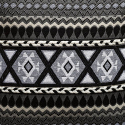 Housse de coussin "jacquard et cordelette" 40 x 40 cm Atmosphera
