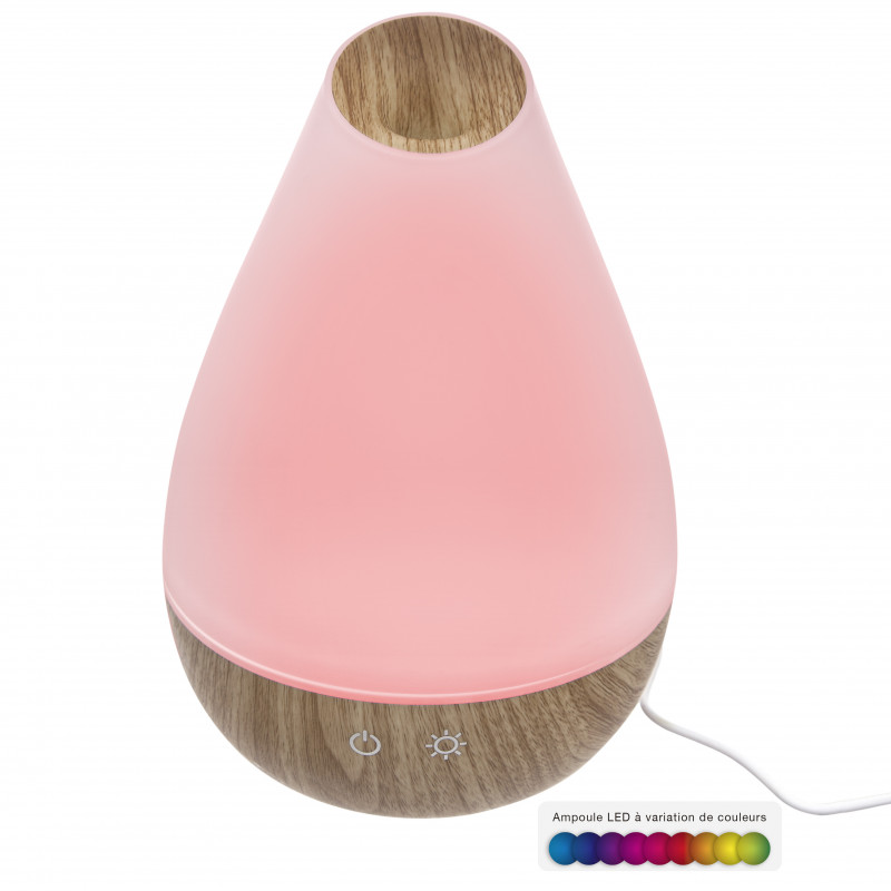 Diffuseur d'huile essentielle & LED à variation de couleurs Atmosphera