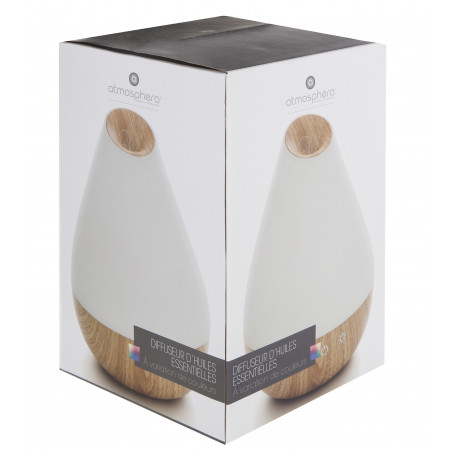 Diffuseur d'huile essentielle & LED à variation de couleurs Atmosphera