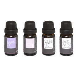 Lot de 4 flacons d'huiles essentielles pour diffuseur Atmosphera