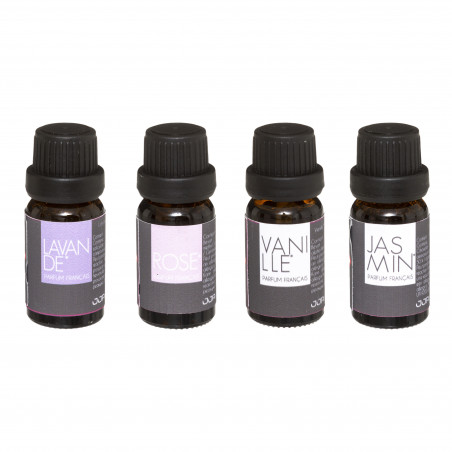 Lot de 4 flacons d'huiles essentielles pour diffuseur Atmosphera