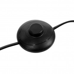 Lampadaire trépied "House" noir, métal & verre Hauteur 151 cm Atmosphera