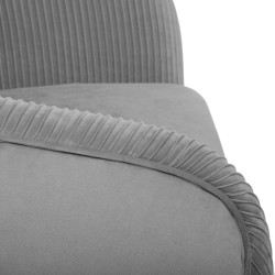 Fauteuil "Solaro" en velours plissé Atmosphera
