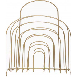 Porte Revue en Métal doré déco Feel H 37 cm Atmosphera