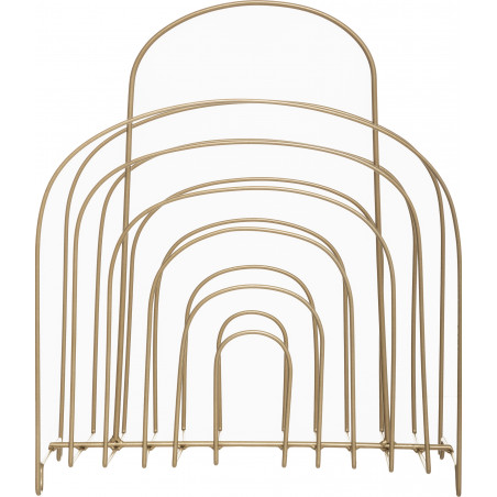 Porte Revue en Métal doré déco Feel H 37 cm Atmosphera