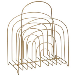 Porte Revue en Métal doré déco Feel H 37 cm Atmosphera