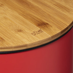 Poubelle "Bam Modern" 30 litres Couvercle Bambou Atmosphéra