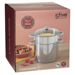 Couscoussier en Acier Inoxydable de haute qualité capacité 11 litres D 26 cm
