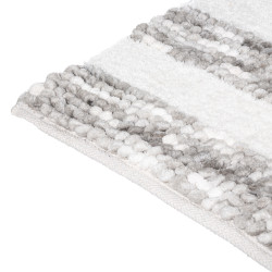 Tapis de salle de Bain épais rayé "Chenille" 50 x 75 cm Atmosphéra