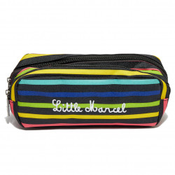 Trousse double Little Marcel 2 compartiments 8879/Rayures
