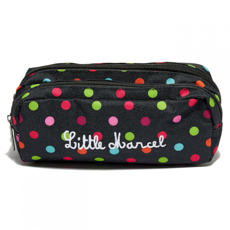 Trousse double Little Marcel 2 compartiments 8879/Pois