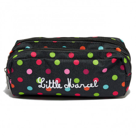 Trousse double Little Marcel 2 compartiments 8879/Pois