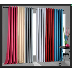 Rideau occultant orange 140 x 260 cm