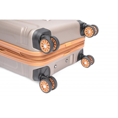 Valise Cabine "Rétro" rigide & Extensible ABS -LYS Paris