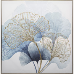 Toile imprimée Encadrée "Ginko" 58 x 58 cm Atmosphera