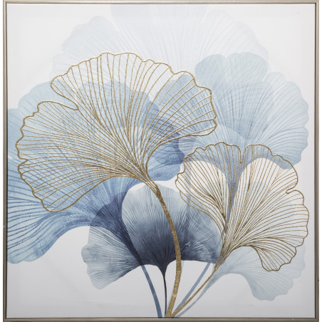 Toile imprimée Encadrée "Ginko" 58 x 58 cm Atmosphera