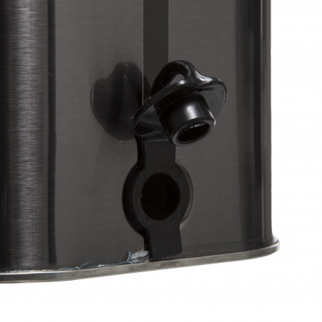 Seau mécanique en Inox brossé noir 2 Bacs 7L Atmosphéra