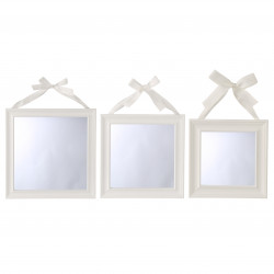 Lot de 3 miroirs "Ruban" carrés Atmosphera