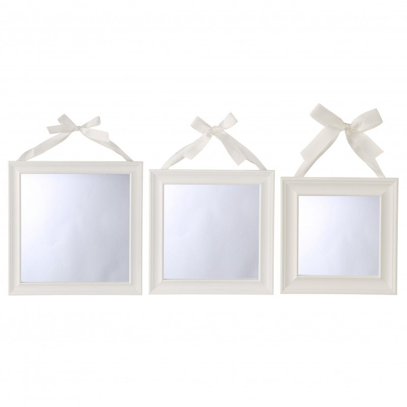 Lot de 3 miroirs "Ruban" carrés Atmosphera