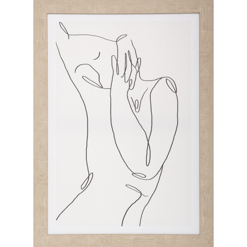 Toile imprimée Encadrée "Visage" 50 x 70 cm Atmosphera
