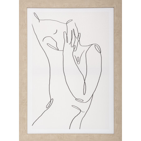Toile imprimée Encadrée "Visage" 50 x 70 cm Atmosphera