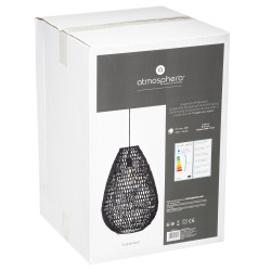 Suspension "Etel" Métal & Papier diamètre 38 cm Atmosphera